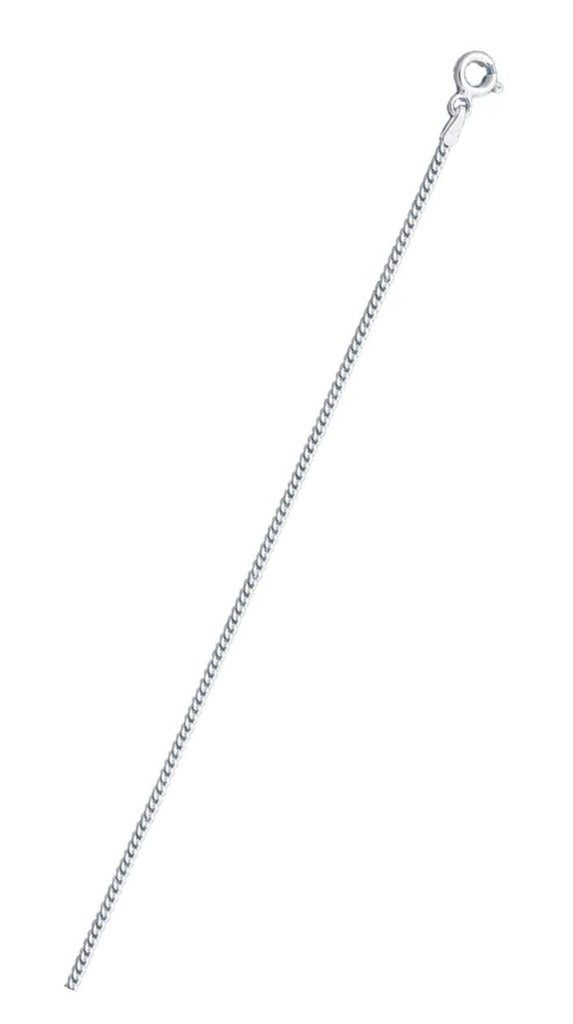 Italian Sterling Silver Curb 050-1.7mm Chain