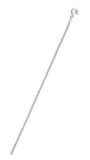 Italian Sterling Silver Curb 050-1.7mm Chain
