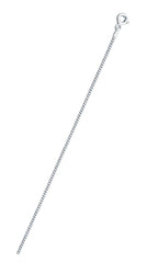 Italian Sterling Silver Curb 050-1.7mm Chain