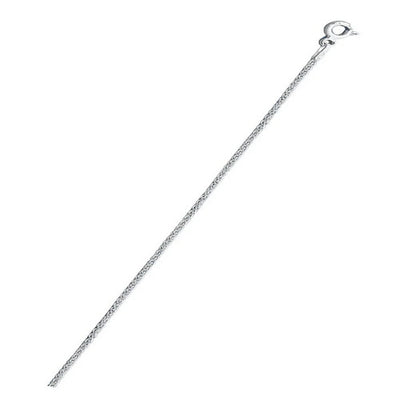 Italian Sterling Silver Wheat 025-1mm Chain