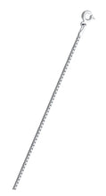 Load image into Gallery viewer, Sterling Silver Diamond Cut Box 8L 024 Spring Lock Chain