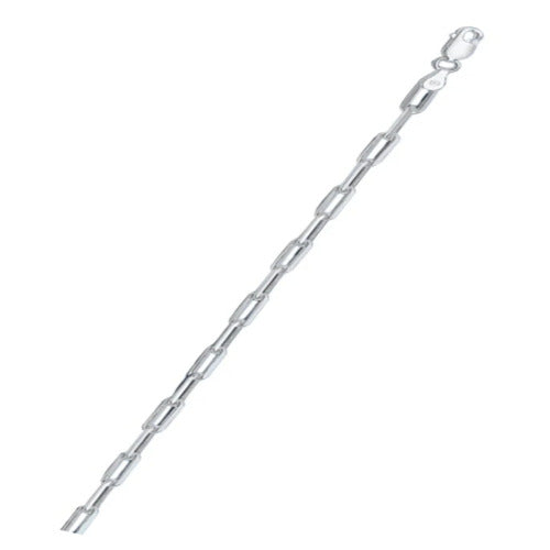 Sterling Silver Staple Italian Chain-3mm