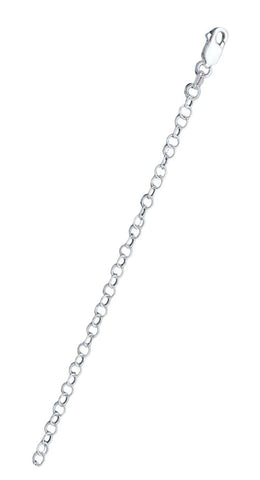 Sterling Silver Round Rolo 3.4mm Chain