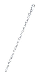 Sterling Silver Round Rolo 3.4mm Chain
