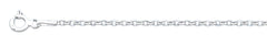 Sterling Silver Round Flat Rolo Chain