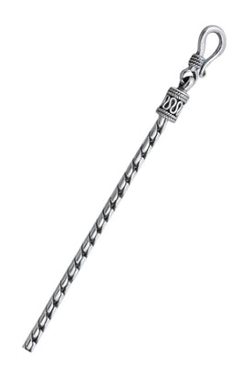 Sterling Silver Oxidized 2.5mm Beckel Bali Necklace