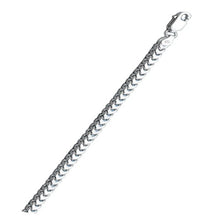 Load image into Gallery viewer, Italian Sterling Silver Rhodium Plated Franco 080 Chain