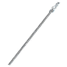 Load image into Gallery viewer, Sterling Silver Oxidized 2mm Foxtail Bali Chain