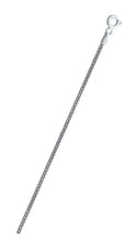 Load image into Gallery viewer, Italian Sterling Silver Rhodium Plated Square Spiga Chain