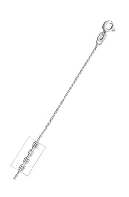 Sterling Silver Diamond Cut 020-0.9MM Cable Chain