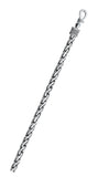 Sterling Silver Oxidized Rope Bali Chain