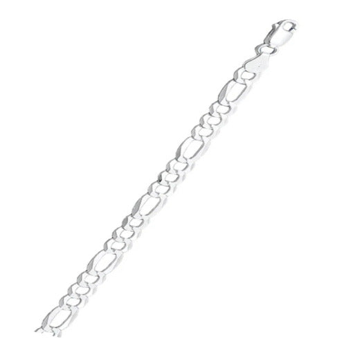 Sterling Silver Super Flat Figaro 150-5.8MM Chain