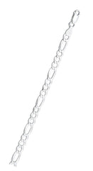 Sterling Silver Super Flat Figaro 150-5.8MM Chain