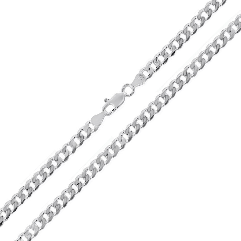 Sterling Silver 070-3MM Super Flat Curb Chain