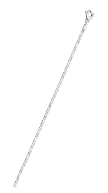 Sterling Silver Flat Marina 040-1.5mm Chain, Length 18"