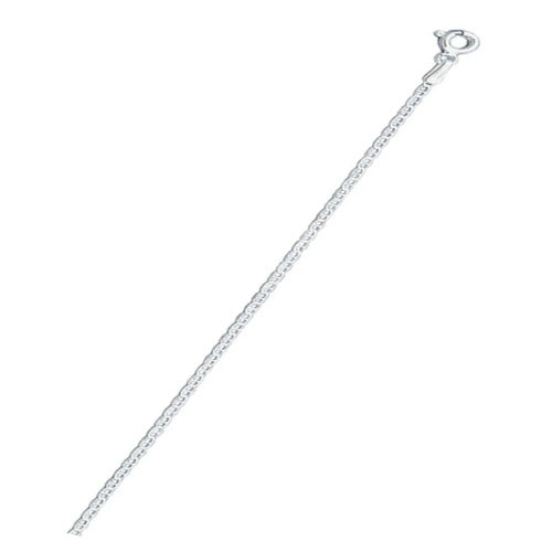 Sterling Silver Flat Marina 040-1.5mm Chain