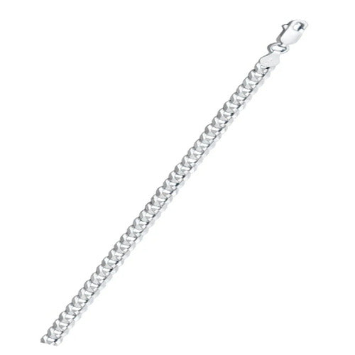 Sterling Silver Super Flat Concave Curb 100-4.2mm Chain