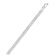 Load image into Gallery viewer, Sterling Silver Super Flat Concave Curb 100-4.2mm Chain