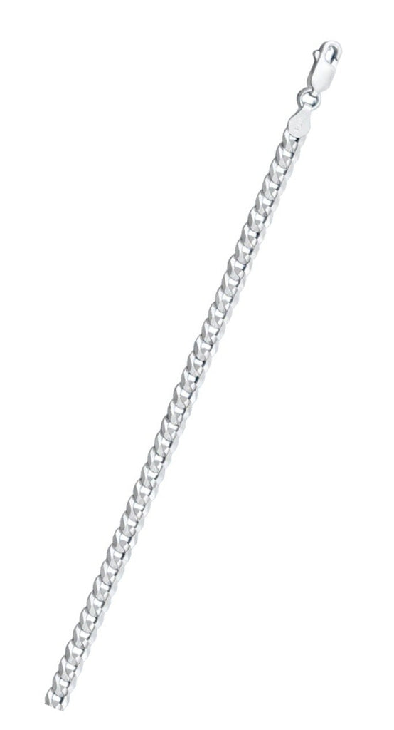Sterling Silver Super Flat Concave Curb 100-4.2mm Chain