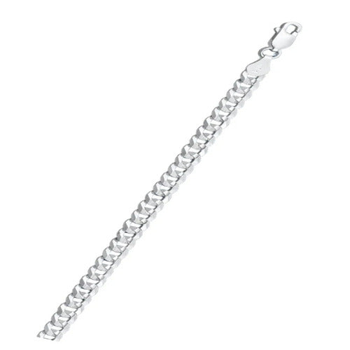Sterling Silver Super Flat Concave Curb 150 Chain