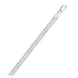 Sterling Silver Super Flat Concave Curb 150 Chain
