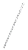 Sterling Silver Anti-Tarnish Flat Figaro 120-4.7MM Chain