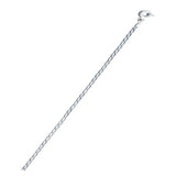 Sterling Silver Anti-Tarnish Long Curb 040 Chain