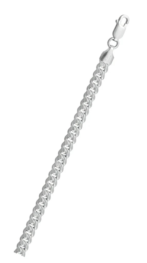 Sterling Silver Anti-Tarnish Miami Cuban Link 160-5.5mm Chain, Length 20"