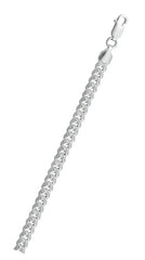 Sterling Silver Anti-Tarnish Miami Cuban Link 160-5.5mm Chain, Length 20