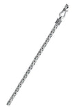Sterling Silver Oxidized 3.6mm Weave Bali Chain