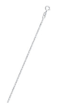 Load image into Gallery viewer, Sterling Silver Anti-Tarnish Flat Rolo 020 Chain