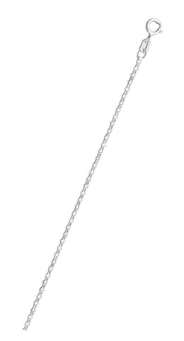 Sterling Silver Anti-Tarnish Flat Rolo 020 Chain