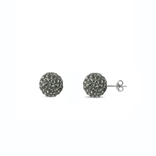 Load image into Gallery viewer, Sterling Silver Crystal Ball Earring