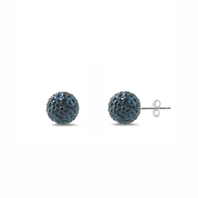 Load image into Gallery viewer, Sterling Silver Crystal Ball Earring