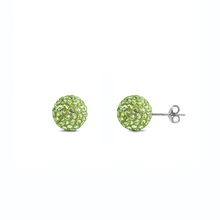 Load image into Gallery viewer, Sterling Silver Crystal Ball Earring