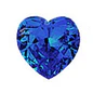 Load image into Gallery viewer, Sterling Silver Rhodium Plated 7mm Heart Color CZ Earrings