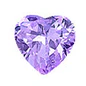 Load image into Gallery viewer, Sterling Silver Rhodium Plated 7mm Heart Color CZ Earrings