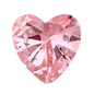 Load image into Gallery viewer, Sterling Silver Rhodium Plated 7mm Heart Color CZ Earrings