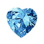 Load image into Gallery viewer, Sterling Silver Rhodium Plated 8mm Heart Color CZ Earrings