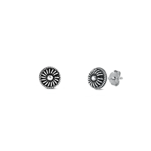Load image into Gallery viewer, Sterling Silver Bali Stud Earrings