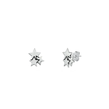 Load image into Gallery viewer, Sterling Silver Stars Stud Earrings
