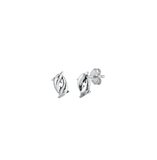 Sterling Silver Oxidized Dolphins Stud Earrings