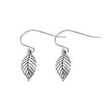 Load image into Gallery viewer, Sterling Silver Oxidized Leaves Stud Earrings