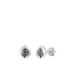Sterling Silver Oxidized Branch Earrings