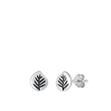 Sterling Silver Oxidized Branch Earrings