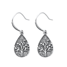 Load image into Gallery viewer, Sterling Silver Oxidized Tree Earrings