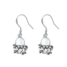 Load image into Gallery viewer, Sterling Silver Oxidized Octopus Assorted Plain Earrings