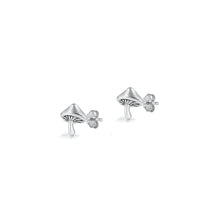Load image into Gallery viewer, Sterling Silver Oxidized Mushroom Earrings