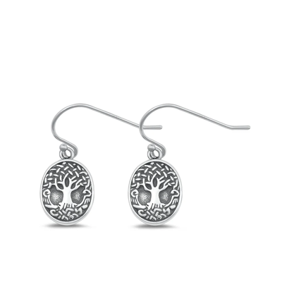 Sterling Silver Oxidized Mushrooms Assorted Plain Earrings