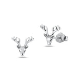 Sterling Silver Oxidized Daisy Flower Earrings